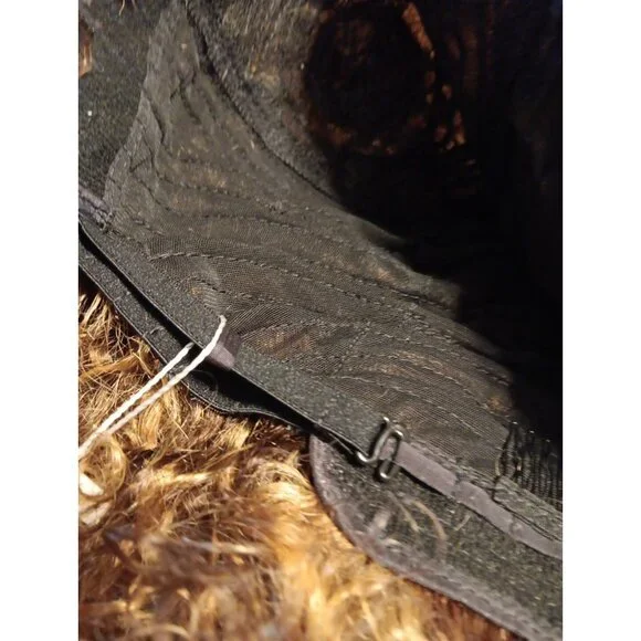 My Style HUA Human Hair Wig Women Brown Frosted Short Curly Premium Glueless NWT - Picture 8 of 9